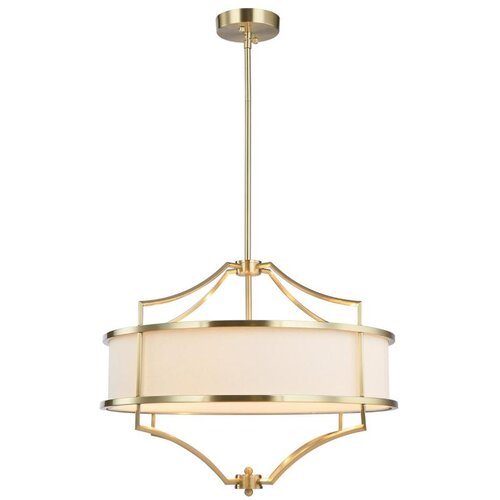 Open Design OR80933 - Luster na &scaron;ipci STESSO 4xE27/15W/230V, prečnik 55 cm, mesing/bela Cene