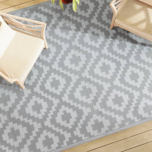 vidaXL Vanjski tepih sivi 190 x 290 cm PP Cijene
