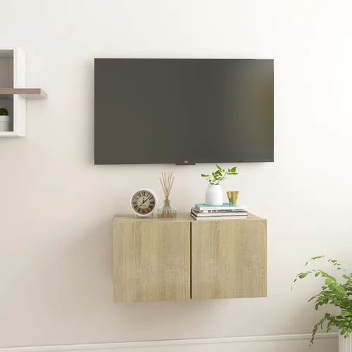 vidaXL Viseča TV omarica sonoma hrast 60x30x30 cm, (20620956)