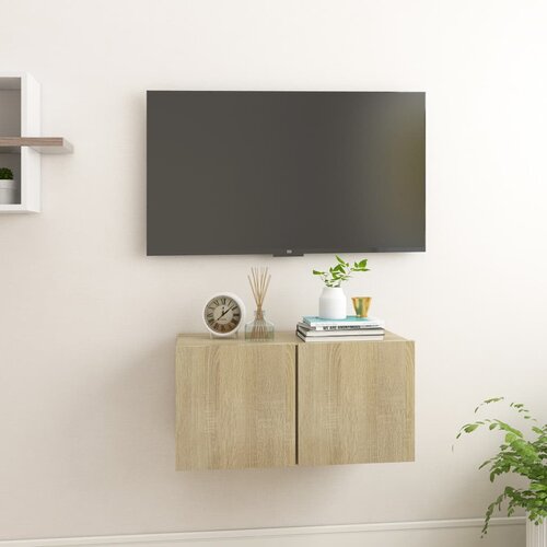 vidaXL Viseći TV ormarić boja hrasta sonome 60 x 30 x 30 cm Cijene