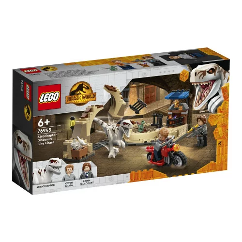 Lego Jurassic World 76945 Dinosaur Atrociraptor: potjera na motociklu