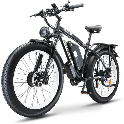BENFUTO K800 električno kolo, 2 * 1000W dvojni motor, polno vzmetenje. velika izboljšana sprednja vilica, 23ah baterija, 26 * 4.0 maščobne pnevmatike, 21 speeds, barvni zaslon(črna), (21335537) Cene