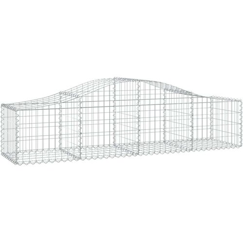 vidaXL Obokane gabion ko&scaron;are 7 kosov 200x50x40/60 cm pocinkano železo Cene