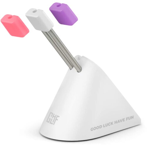 FragON Tower Mouse Bungee - držalo za mi&amp;scaron;kin kabel s 3 barvnimi sponkami (belo), (20913314) Slike