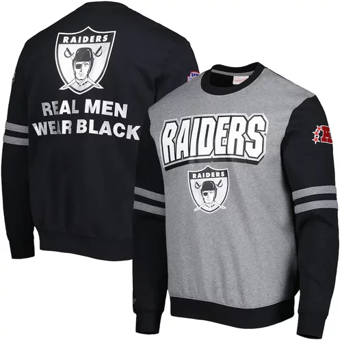Mitchell And Ness las vegas raiders all over crew 2.0 pulover