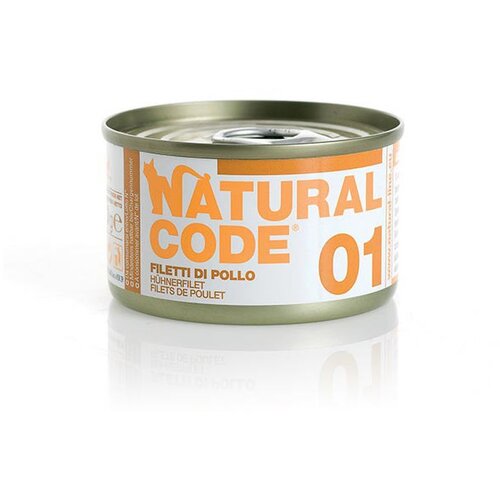 Natural Code cat konzerva za mačke - chicken fillets 85g Slike
