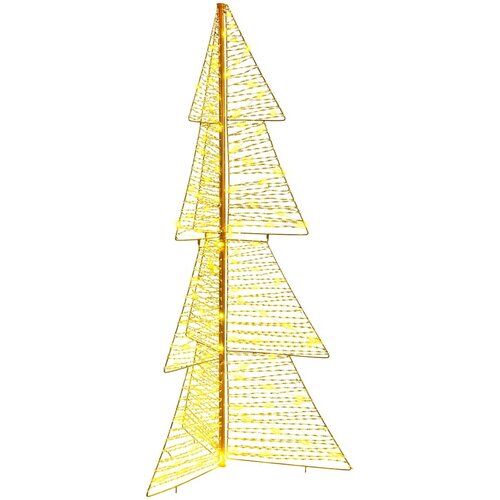 vidaXL Božično drevo med 160 LED Toplo bela 150 cm PET Cene
