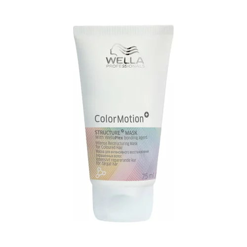Wella ColorMotion+ Structure maska za jačanje kose za definiranost i sjaj 75 ml za ženske
