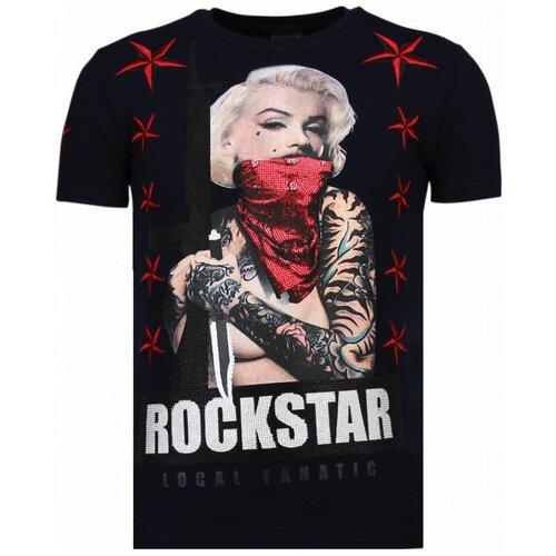 Local Fanatic Majice s kratkimi rokavi 58000427 Modra Slike