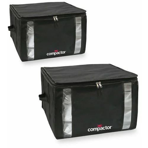 Compactor set od 2 crne vakuumske kutije za pohranu Black Edition Medium, 40 x 25 cm