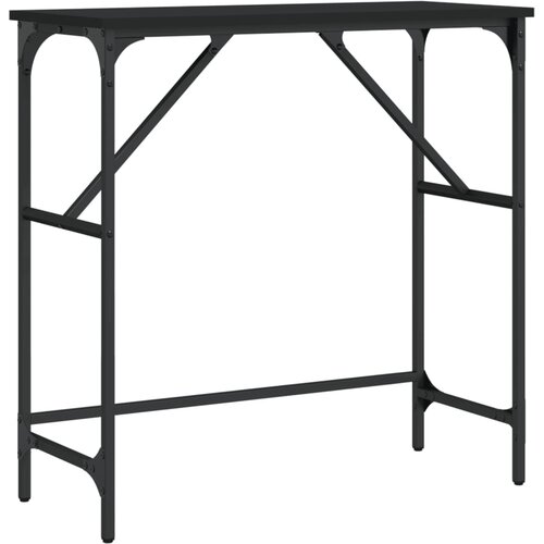 Maison Chic konzolna miza - miza ob steni črna 75x32x75 cm inženirski les, (21786360) Cene
