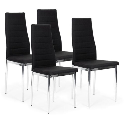 Modern Home Trepezarijske stolice set 4 kom Tami eko koža Black Cene