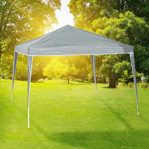 HI Zložljiv vrtni šotor 3x3 m siv