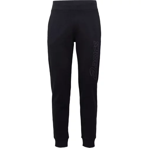 Asics Sportske hlače siva / crna