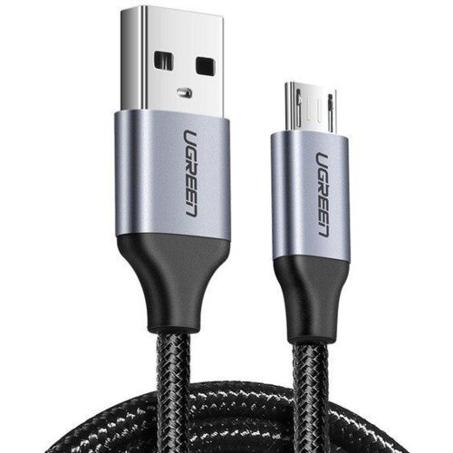 Ugreen UG-60146 USB kabel USB 2.0 1 m Micro-USB A USB A 0,48 Gbit/s Črna, Siva Slike