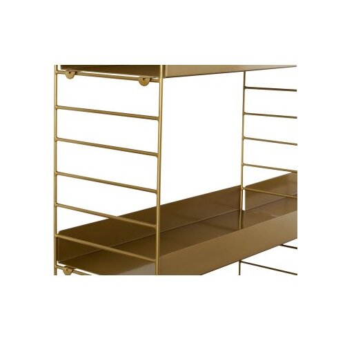 Hanah home Zidna polica Cm-068-A, 98x21x100 cm,Zlatne boje Slike