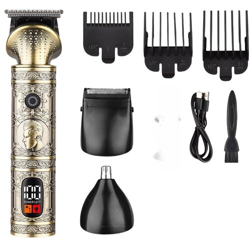 INF Profesionalni komplet električnega strižnika za lase 3-v-1 za mo&amp;scaron;ke Gold, (5000072146) Slike