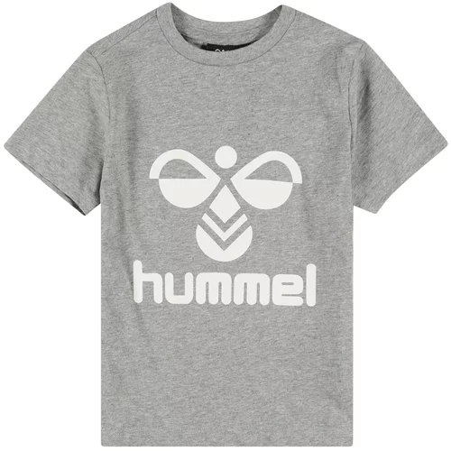 Hummel Tehnička sportska majica 'Tres' siva melange / bijela