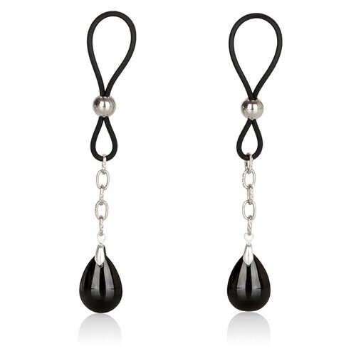 California Exotics Nonpiercing Nipple Jewelry Onyx Cene