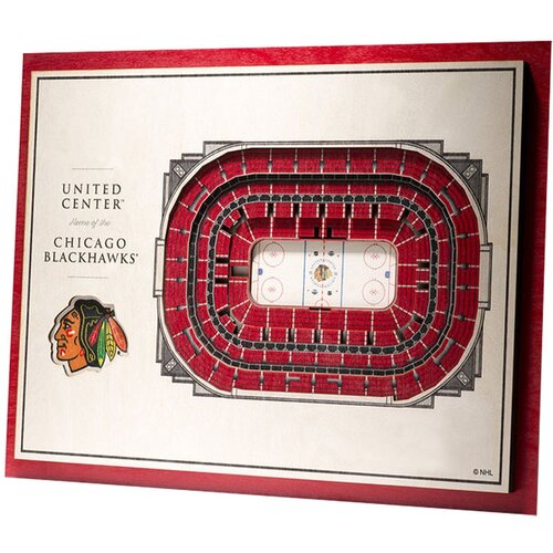 Chicago Blackhawks 3D Stadium View slika Cene
