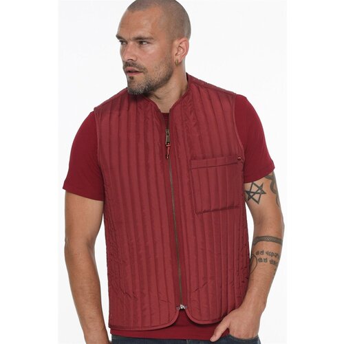 Dewberry Y8611 MEN'S VEST-BURGUNDY Cene