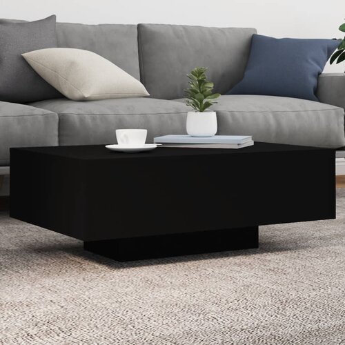 VidaXL Stolić za kavu s LED svjetlima crni 85x55x31 cm Slike