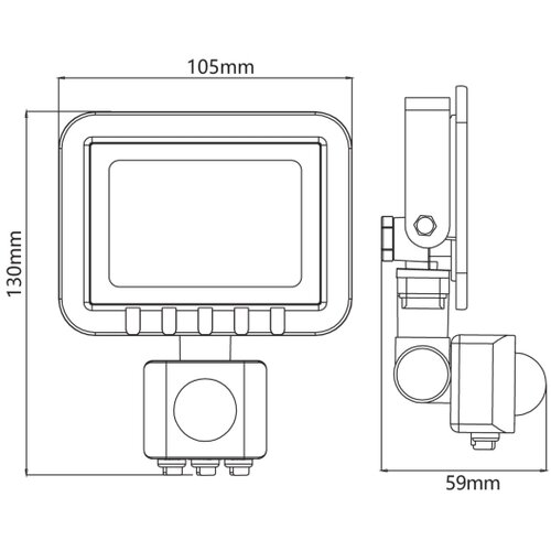  led reflektor sa senzorom LED/10W/230V IP65 Slike