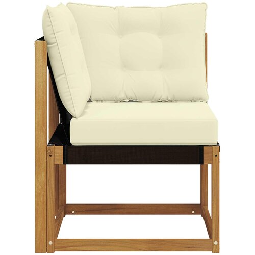  Vanjska kutna sofa Masivno drvo akacije i tekstilna tkanina Slike