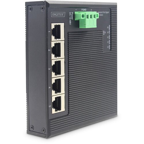 Digitus 5 Port Gigabit Ethernet Network Switch Switch, Flat, Industrial, Unmanaged Cijene