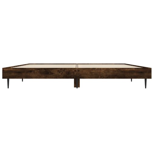  Okvir za krevet boja hrasta 135x190 cm konstruirano drvo Slike
