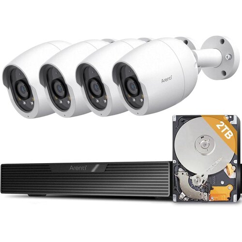 Arenti 8MP/4K 8CH sigurnosni sustav s 4 IP kamere i 2 TB HDD Cijene