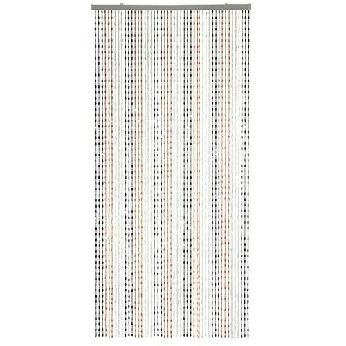 CONACORD Zavjesa od perli Jasmin (Crno-bijelo-crvene boje, 90 x 200 cm, Plastika)