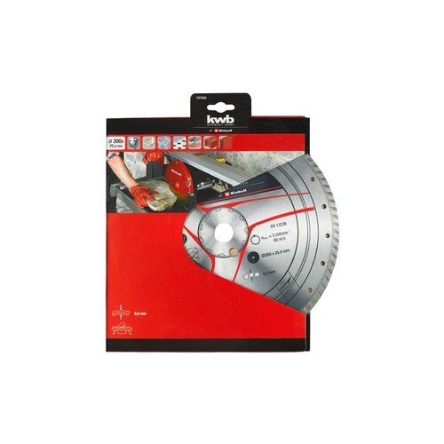 KWB Einhell Dijamantna rezna ploča 300x25,4 Turbo(brzina 80 m/s), Pribor za rezače granita i pločica Slike