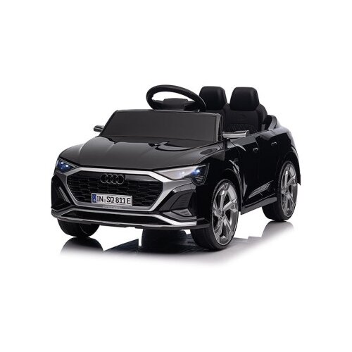  Audi RS Q8 E-Tron crni licencirani džip sa kožnim sedištem i mekim gumama Cene