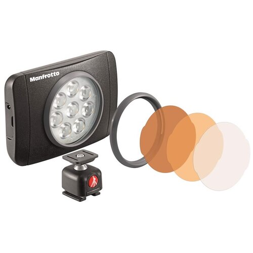 Manfrotto LED lučka Lumimuse 8 LED, snap-fit nosilec filtra (MLUMIEMU-BK), (21249671) Cene