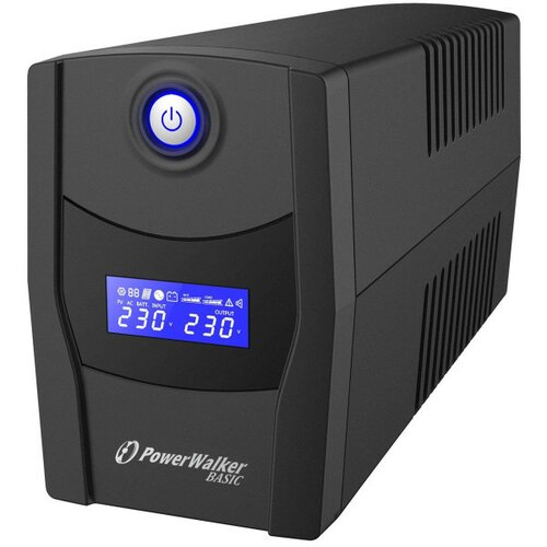 UPS PowerWalker Line-Interactive 1000VA/600W/2xšuko/RJ45/RJ11/USB Slike