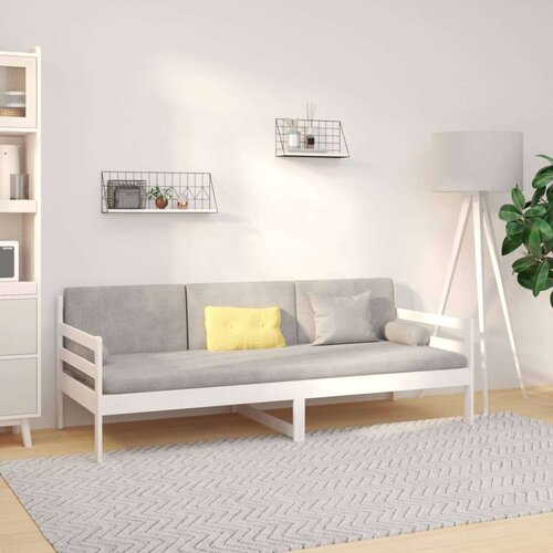  Dnevna postelja bela 80x200 cm trdna borovina, (20724065) Cene