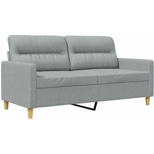  Dvosjed od tkanine svjetlosivi 140 cm Siva Slike