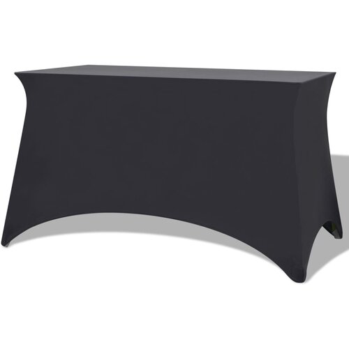  Rastezljiva Navlaka za Stol 2 kom 120x60,5x74 cm Antracit Slike