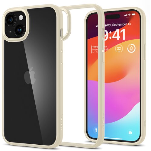 Spigen Ovitek Ultra Hybrid za iPhone 15 Plus bež, (21521748) Slike
