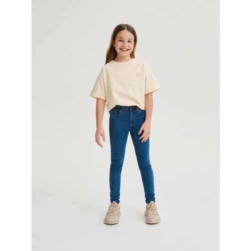 Reserved - Skinny traperice visokog struka - plavo Slike