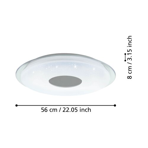 Eglo Okrugla stropna LED svjetiljka (44,8 W, &amp;Oslash; x V: 560 mm x 8 cm) Slike