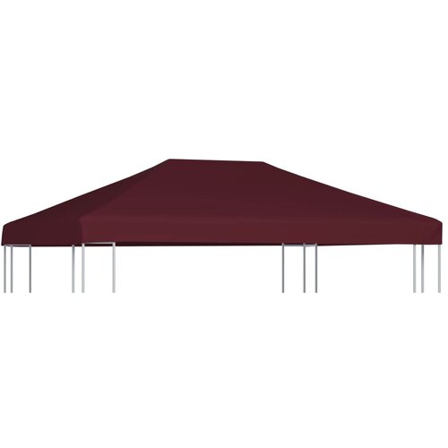 vidaXL Streha za paviljon 310 g/m² 3x4 m bordo Cene