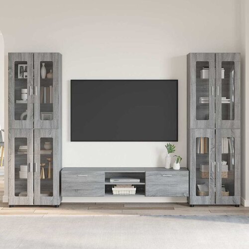  Set TV komoda FLORIN 3 kom. Siva Sonoma Konstruirano drvo Cijene