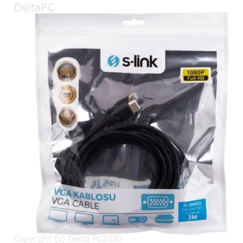 SLINK SL-DH032 DVI D na HDMI kabl 3m