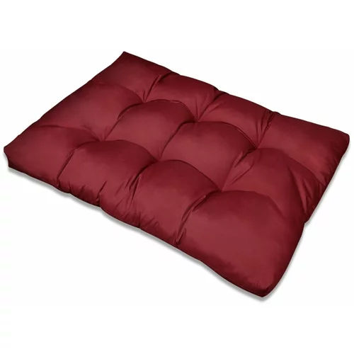  Tapecirani jastuk za sjedalo pijesak crveni 120 x 80 x 10 cm