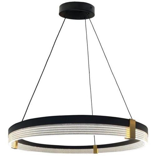  LED luster na sajli TRIANGLE LED/40W/230V 3000/4000/6000K &Oslash; 60 cm, crna Cene