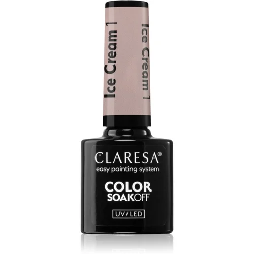 Claresa SoakOff UV/LED Color Ice Cream gel lak za nokte nijansa 1 5 g