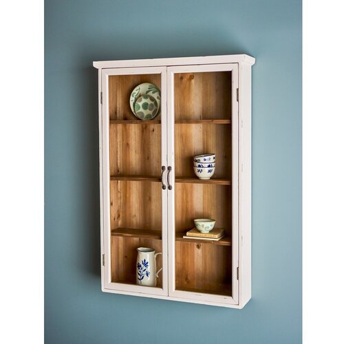 Bloomingville Bijela viseća vitrina od masivne jele 81x122x18 cm Hazem &amp;ndash; Slike
