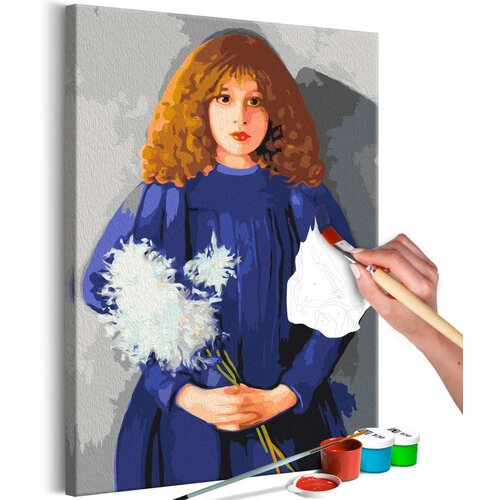  Slika za samostalno slikanje - Girl With Chrysanthemums 40x60 Slike